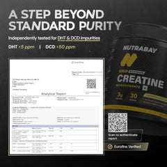 Nutrabay Pure Series Micronised Creatine Powder Monohydrate, Pre/Post Workout Bodybuilding, Crossfit Supplement, 250 g (Unflavoured)