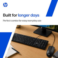 HP KM120 Wired Mouse and Keyboard Combo (AB3D0AA)