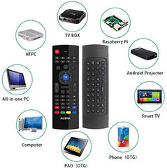 BEEBIRD Voice Air Mouse Remote Controller with Keyboard - 2.4 Ghz Wireless Connection, Intelligent Learning (IR), Voice Control Air Fly Smart Remote for PC, Smart TV, Android TV Box