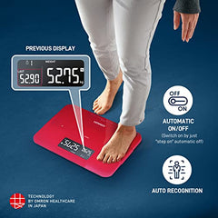 Omron HBF 255T Bluetooth Enabled Digital Full Body Composition Monitor with 4 User & Guest Mode Feature to Monitor BMI, Vesceral Fat Level