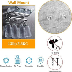 ANCHARA Wall Hooks, Nail Hook for Hanging Coat, Hat,Towel Robe Hook Rack Wall Mount- Bathroom and Bedroom Hooks for Wall Without Drilling (Pack of 20pc)