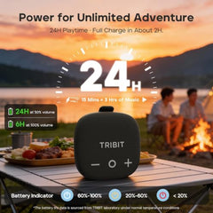 Tribit StormBox Micro 3 Bluetooth Speaker, 13W, IP68, 24H Playtime, Black | XBass, Carry Strap, Magnetic Mount, Bluetooth 6.0, Custom EQ, Built-in Mic, Stereo TWS Pairing, Outdoor, Cycling, Type-C