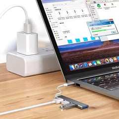 Multifunctional 4 Port USB Hub Docking Station Converter 4 in 1 USB 3.0 Docking Station for iPad Laptop Mobile Hard Drives