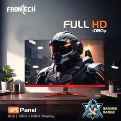 FRONTECH Ultima Series 24 Inch Curved LED Monitor, Refresh Rate 100Hz, 3500R Curve, Full HD 1080p, Built in Speaker, Bezel Less Design, HDMI & VGA Ports, 3 Years Warranty (MON-0088, White)