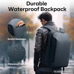 BANGE Durable Business Smart Backpack for Men and Women，can holds 15.6 Inches Laptop Backpack, Waterproof Commute Work Travel Backpack, Flight Carry-On (blue)