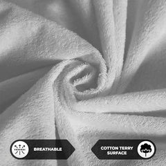 MollisHomes Mattress Protector Single Size, 72x36 Inches, Grey