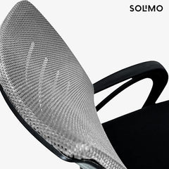 Amazon Brand - Solimo Worklo Mid Back Office Chair for Work from Home | Study | Revolving | Computer (Heavy Duty Powder Coated Metal Base, Stylish Black Mesh)