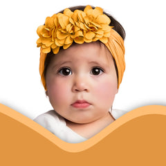 SYGA Pack Of 3 Baby Headbands Nylon Soft Strechable Bow Hairbands for Newborns, Infants, Toddlers and Kids 0-3 Years(BigRed, LightPink,WineRed)