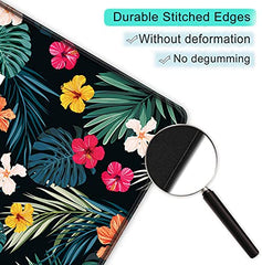 INOVERA Anti-Slip Gaming Mouse Pad | Shortcut Keys Rubber Stitched Mat |Desk Accessories for Laptop, Computer Home, Office (Black, 800L x 300B mm)