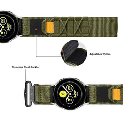 YODI 22mm New Rugged Velcro Nylon Strap Band Compatible with Amazfit GTR 2, GTR 2e, GTR 47MM / Noise Fit Endure, Fit Evolve, Active Smartwatch Bands (ORANGE)