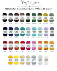 Craft Affair | Crochet Bloom Cotton Yarn 8ply (Each Color 2mm, 77Meter, 50Gram) 100% Pure Cotton | for Knitting Yarn | Craft & DIY Project: Grey, Pink, Off White