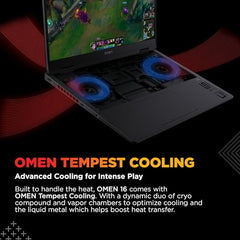 HP Omen Smartchoice, Intel Core Ultra 7 255H, 8GB RTX 5060, 24GB DDR5(Upgradeable) 1TB SSD, 2K, 165Hz, 3ms, IPS, 16''/40.6cm, Win11, M365*Office24, Shadow Black, 2.43kg, am0238tx, RGB Gaming Laptop