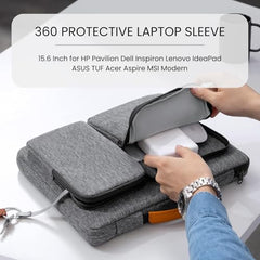 MOCA 360 Protective Laptop Sleeve 13.3 14 Inch for MacBook Pro 14 M1 Pro M1 Max 2021 A2442 Surface Laptop Studio Surface Book 3 2 ASUS VivoBook ZenBook Slim Case (13.3-14 Inch,Black)