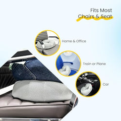 Sleepsia Donut Pillow for Tailbone Pain |1 Year Warranty| Coccyx Seat Cushion for Chair-Hemorrhoid& Piles Pillow-Car Seat Donut Cushion Hemorrhoids Fistula Prostate Post Relief (Memory Foam)