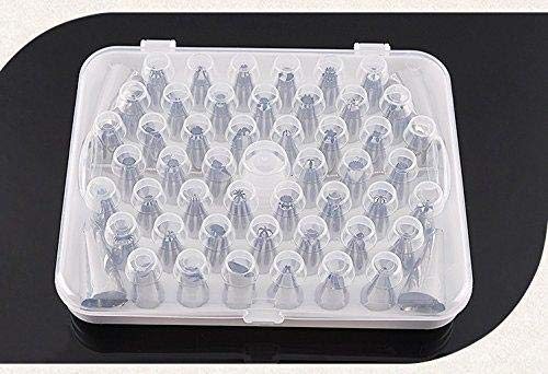 SYGA Cake Decoration Tips Set - 54 Pcs Professional Stainless Steel Piping/Dispenser Nozzle Kit,for Cakes Cupcakes Cookies Pastry
