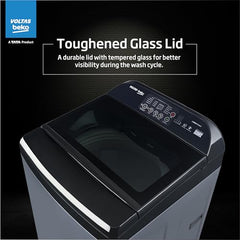 Voltas Beko, A Tata Product 8 Kg 5 Star Fully-Automatic Top Loading Washing Machine (WTL8006UEA1 / OBS1060, Grey, with Double waterfall technology)
