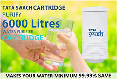 Tata Swach Bulb 6000-Litre Cartridge, 1 Piece, White, Hollow Fiber Membrane