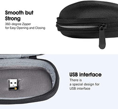 Careflection ||Premium Hard Travel Case Replacement for Logitech MX 2 3 Gen 2S Wireless Mobile Mouse Mice Carrying Case Protective Storage Bag Organizer (Only Case)