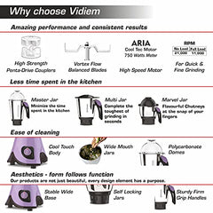 Vidiem EVA Royal 750W Mixer Grinder with 3 Jars | 750W mixer Grinder | 2 Years Product Warranty & 5 Years Motor Warranty | Red & Black