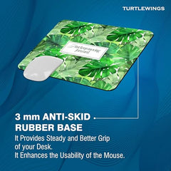 TURTLEWINGS | Mousepad |Aesthetic Strawberry Mousepad – 22x18 cm, 3mm Thick | Abstract Design Non-Slip Rubber Base | Office, Study & Gaming Use | Premium Smooth Surface 2 (Design 08)