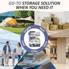 16 Travel Compression Bags Vacuum Packing, Roll Up Travel Space Saver Bags for Luggage, Cruise Ship Essentials (6 Large Roll/6 Medium Roll/4 Small Roll)
