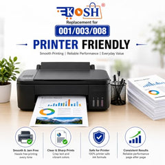 KOSH T664 Refill Ink Compatible for Epson L130, L310, L361, L380, L405, L565, L365, L485, L220, L360, L130, L130 and L380 Printers (4, Black Pack of 4)