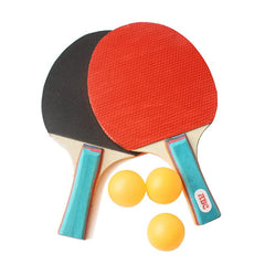 SYGA 2 Bats and 3 Ping Balls Table Tennis Set Short Handle Table Tennis Paddle Racket Kit for Children Gifts, Sports