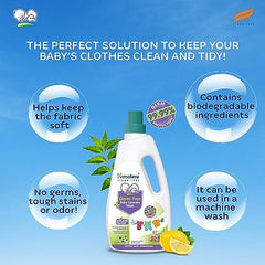 Himalaya Germ Free Baby Laundry Detergent with Plant Based Cleansers & Biodegradable Ingredients (Pouch, 500 ML)