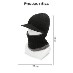 MOMISY Windproof Multi Functional Monkey Cap Winter Face Mask, Balaclavas, Neck Warmer, Cap and Bandana (Black)