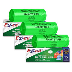 Ezee Live Life Ezee Way Garbage Bags for Dustbin/Trash Bag|30 count|Medium 19 X 21 Inches