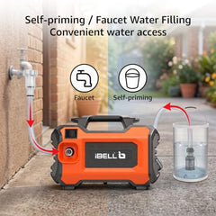 [Upgraded] IBELL WIND45 High Pressure Car Washer Machine, 1900W Motor, 130 Bar Car Washer High Pressure Gun, 7.2 L/Min Flow, 5M Hose, Portable Pressure Washer for Car, Bike, Home & Outdoor Cleaning