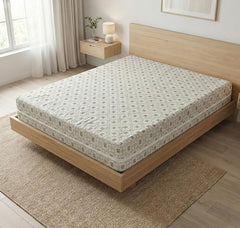 HOMEKART Premium Cotton 220TC 78 x 72 x 8 King Size Double Bed Mattress Cover Protector with Zip/Chain|Provides All Around Protection - 1 pc Multicolor (Grey, 78 x 72 x 8)