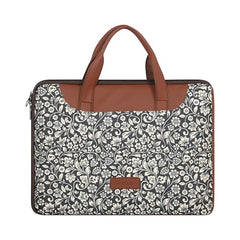 Tabelito Laptop Sleeve Bag 13" to 15.6 inch for Women Jute and Vegan Leather Office Everyday Handbags