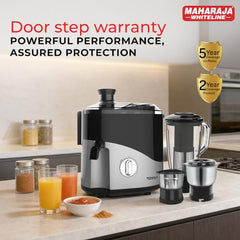 Maharaja Whiteline Odacio Desire Juicer Mixer grinder 550 Watt,smooth juicing, 3 jars, 5years warranty