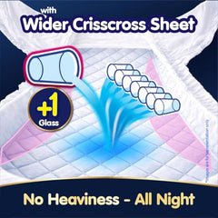 Mamypoko pants All night absorb| Pant Style Baby Diapers Large Size(L), 124 Count,(62*2) Ideal for 9-14Kgs|1 Diaper= Upto All night Absorption|Wider Crisscross Sheet|Gentle Coco Care| 12hr Leakage Protection| Prevents Heaviness.