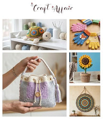 Craft Affair | Crochet Bloom Cotton Yarn 8ply (Each Color 2mm, 77Meter, 50Gram) 100% Pure Cotton | for Knitting Yarn | Craft & DIY Project: Grey, Pink, Off White