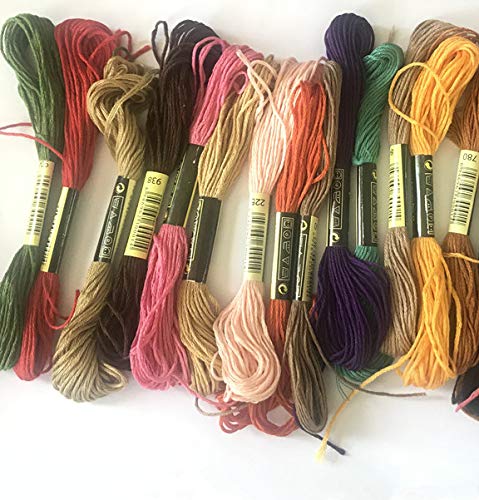 SYGA 100 Color Stitch line Polyester Cotton Embroidery Thread Rainbow Color Hand Embroidery Woven Rope Wiring