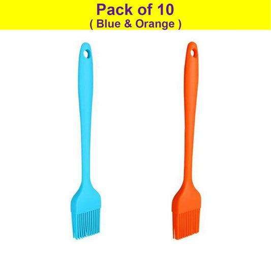 SYGA Silicone Brush Set Pastry Oil Basting Heat Resistant Non-Sticky Grilling for Baking Barbecue Brush (Pack of 2(Multi))