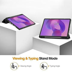 ProElite Cover for Lenovo Idea Tab Plus 12.1 inch 2025 case Cover, Soft Flexible Flip Case Cover for Lenovo Idea Tab Plus 12.1 inch 2025 [Recoil Series] - Black