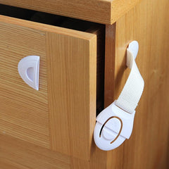 SYGA Baby Safty Locks for Infant Baby Safety Door, Drover,Lock (White) - Pack of 8