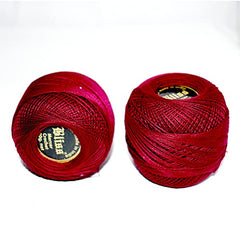 Dhruv Crafts Crochet Cotton Thread Yarn for Cross Stitch, Knitting, Embroidery & Craft Projects, Mercer Crochet Thread Ball, Shade B25 Red, 20 Gram, 0.5 MM Thickness, Sewing & DIY Supplies