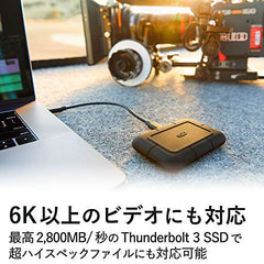 LaCie Portable SSD 2TB Rugged SSD Pro Thunderbolt 3 USB Type C STHZ2000800