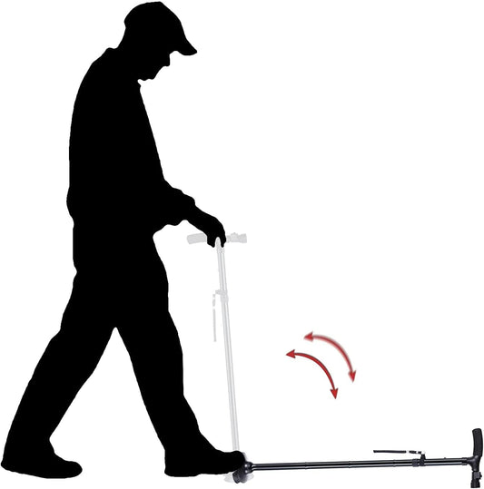 SYGA Folding Walking Stick with LED Light Magic Cane to Get Around Easier in The Dark Walking Canes for Men, Adjustable Collapsible Canse with Rubber Feet for Men and Women