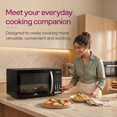 Godrej 25 L with 5 Years Comprehensive Warranty, Airfry Cooking, Steam Clean, Stainless Steel Cavity with 260 Insta Cook Menus, Convection Microwave Oven (GME 725 CF1 PZ, Black)