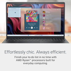 Dell 15 (Previously Inspiron), R5-7520U Processor, 8GB LPDDR5 RAM, 512GB SSD, FHD 15.6"/39.62 cm Display, Windows 11 Home, Carbon Black, 1.63kg, Standard Keyboard, 15 Month McAfee, Thin & Light Laptop