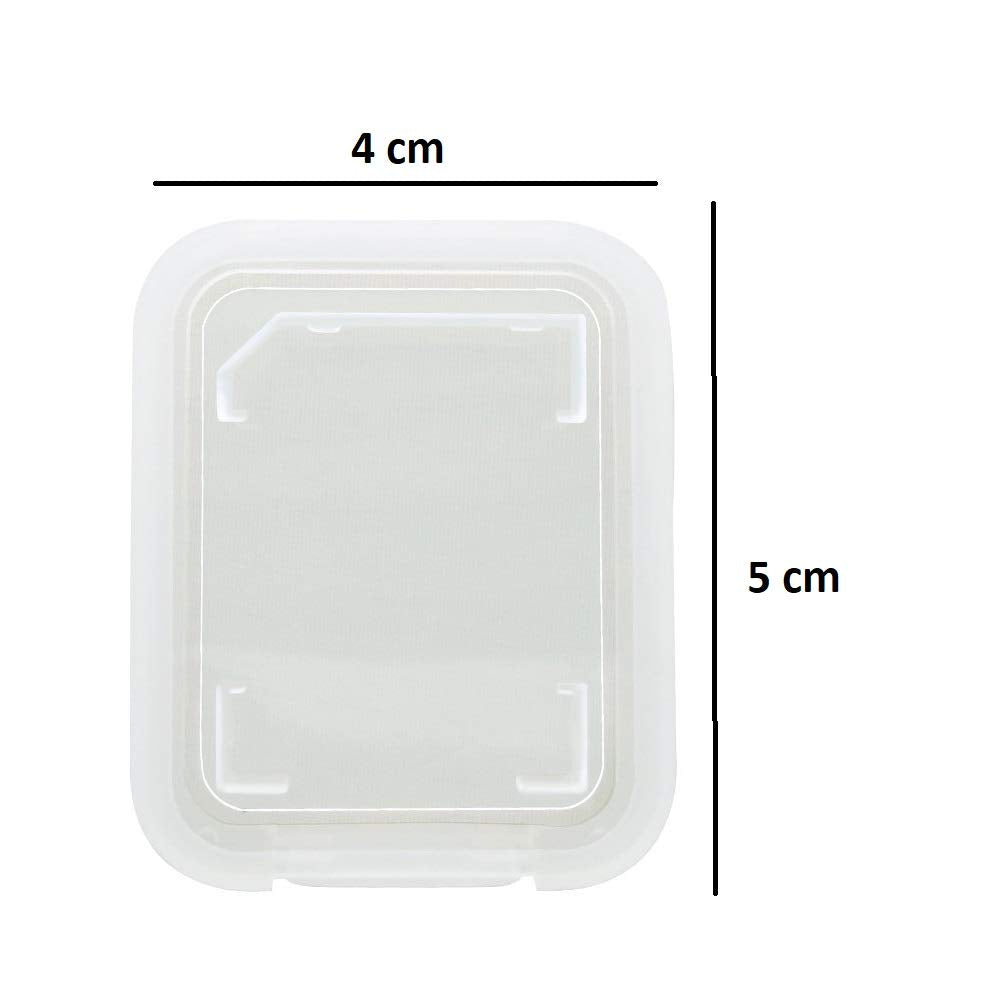 SYGA 10 Pieces Memory Card Plastic Storage Case for SD MMC/SDHC PRO Duo (Memory Card not Included) (1.9" x 1.5" x 0.3")