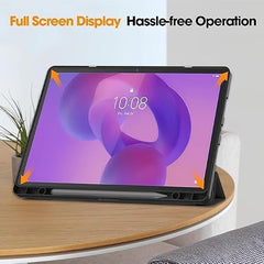 ProElite Cover for Lenovo Idea Tab Plus 12.1 inch 2025 case Cover, Soft Flexible Flip Case Cover for Lenovo Idea Tab Plus 12.1 inch 2025 [Recoil Series] - Black