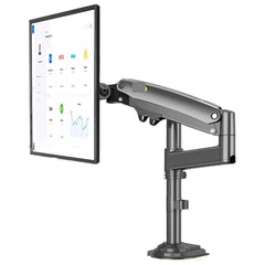 SYGA NB H100 Monitor Arm Mount, 22-35 Inches, Gas Spring Full Motion, 2-12kg Load Capacity, Black