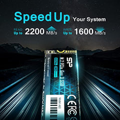 Silicon Power 256GB SSD 3D NAND A55 SLC Cache Performance Boost SATA III 2.5" Internal Solid State Drive SU256GBSS3A55S25AH