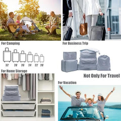 Ladiosa® Nylon Travel Organizer, Packing Cubes for Travel, Travel Essentials, Packing Cubes, Packing Bags for Clothes, Travel Organizer for Women, Packing Bags, 2.8x19.2 cm, Blue